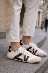 Louis Vuitton Sneakerina German Army White/Brown