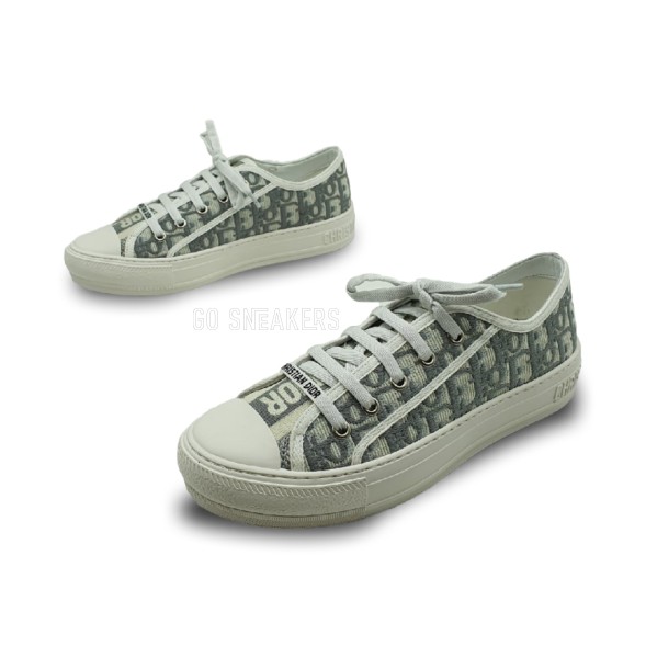 Женские кеды Dior Walk&amp;#039;n&amp;#039;Dior Low Top Grey Canvas