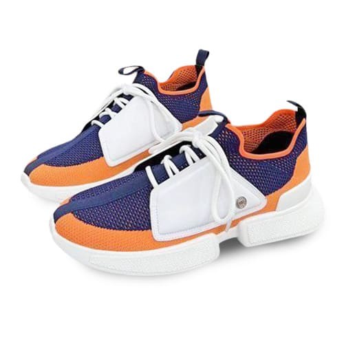 Мужские кроссовки Hermes Casual Shoes For Men Navy/Orange/White