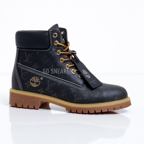 Унисекс ботинки Timberland х Louis Vuitton Vachetta Monogramme Black