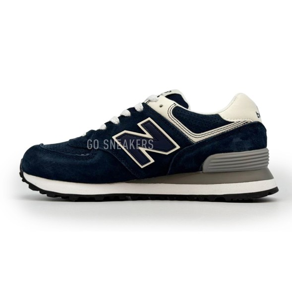 Унисекс кроссовки New Balance 574 Suede Black/Dark Navy