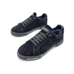 Dolce & Gabbana Man Winter Suede Black