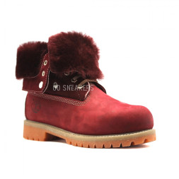 Женские ботинки с мехом Timberland Teddy Albina Bordeaux