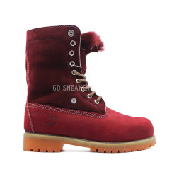 Женские ботинки с мехом Timberland Teddy Albina Bordeaux