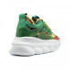 Женские кроссовки Versace Chain Reaction Green Multicolor Print