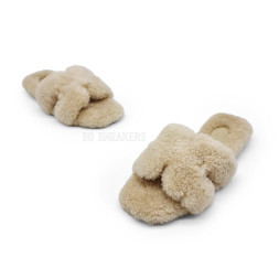 Hermes Flip-flops Wool Beige