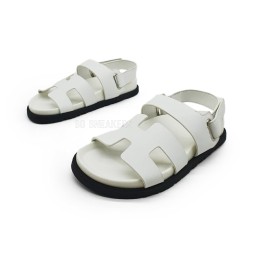 Hermes Sandals White