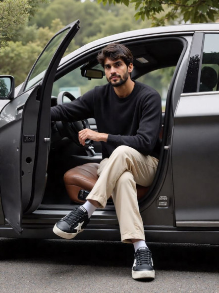 Мужские кеды Golden Goose Super Star Leather Black