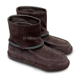 Brunello Cucinelli Suede Boot Chocolate
