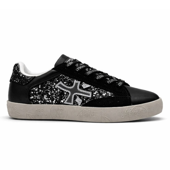 Женские кеды Premiata Stevend 4874 Glitter Black