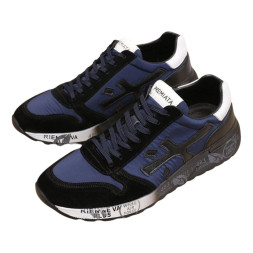 Premiata Mick Suede/Textile Black/Navy