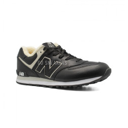 New Balance Мужские 574 Black Leather XXL