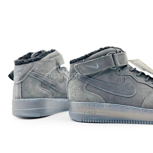 Мужские зимние кроссовки Nike Air Force Suede Man Winter Dark Grey