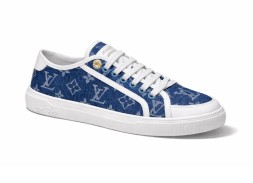 Louis Vuitton Textile Sneakers Blue Jeans