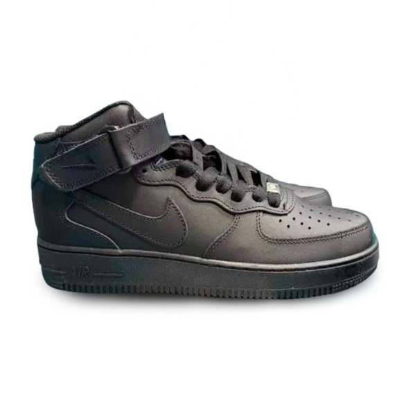 Мужские кроссовки Nike Air Force 1 Mid Black Autumn Black
