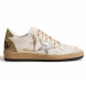 Женские кеды Golden Goose Ball Star with Metallic Leather Star and Glitter Heel Tab