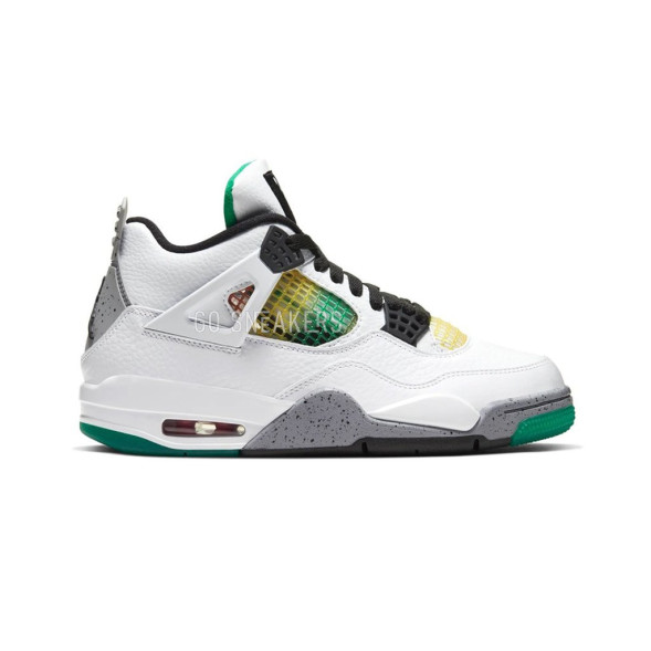 Унисекс кроссовки Nike Air Jordan 4 Retro Lucid Green Rasta