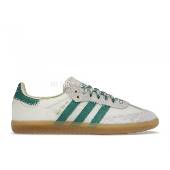 Унисекс кроссовки Adidas x Wales Bonner Samba Cream White Bold Green