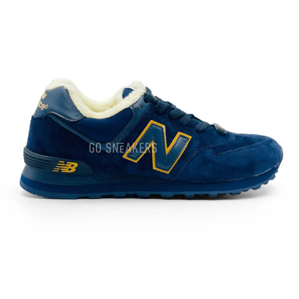 Мужские зимние кроссовки New Balance Winter 574 Navy