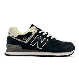 New Balance 574 Suede Winter Black