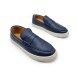 Унисекс мокасины Brunello Cucinelli Navy Leather