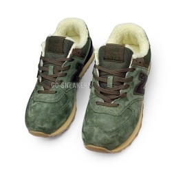 New Balance 574 Suede Winter Khaki