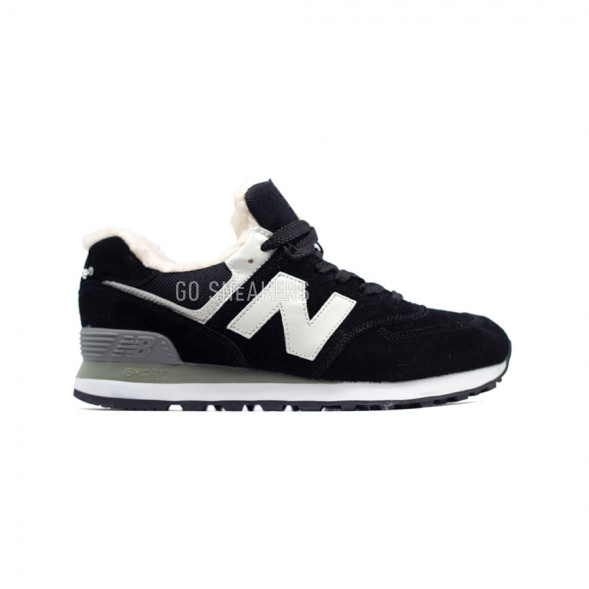 Женские зимние кроссовки New Balance 574 Black