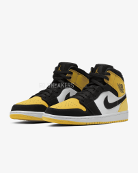 Air Jordan 1 Mid Yellow Toe Black