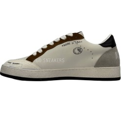 Golden Goose Ballstar White/Brown Glitter