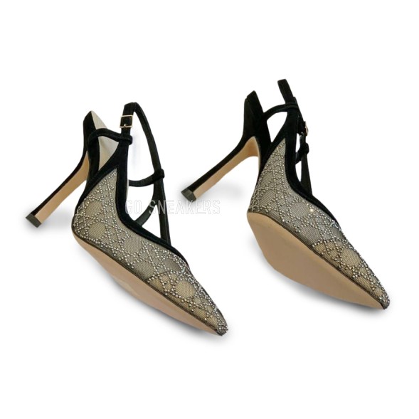 Женские туфли Dior Shoes Black/Beige