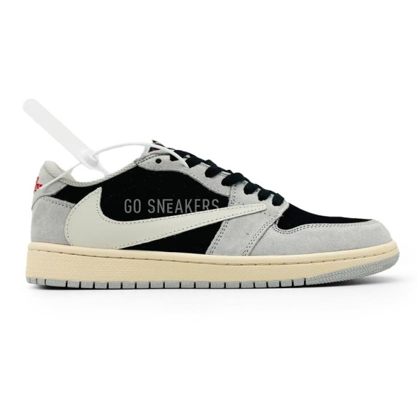 Мужские кроссовки Nike Air Jordan Low Travis Scott Man Light Grey