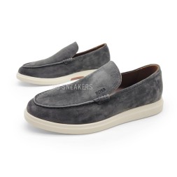 Hugo Boss Loafers Suede Grey